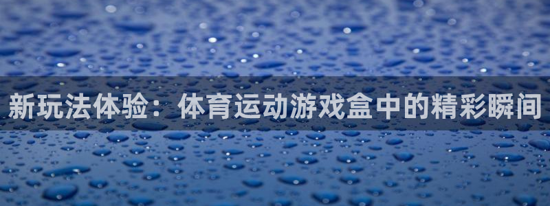 熊猫体育平台：新玩法体验：体育运动游戏盒中的精彩瞬间