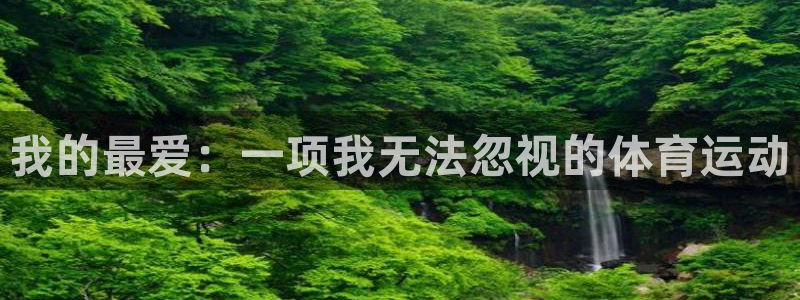 熊猫体育公园：我的最爱：一项我无法忽视的体育运动